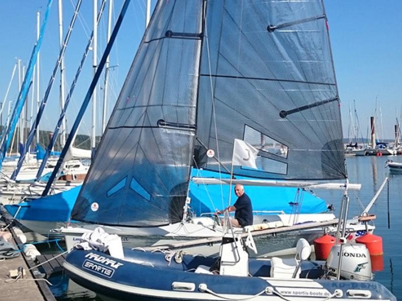Adi Faltermeier auf unserem Laser SB 3
