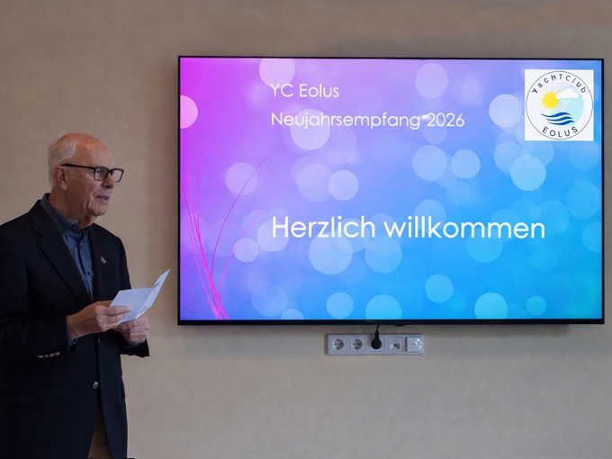 Adi Faltermeier beim Neujahrsempfang des YC EOLUS